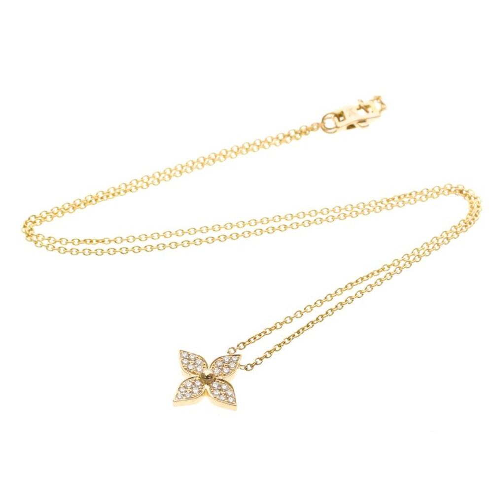 Louis Vuitton Star Blossom Pendant 18K Rose Gold And Diamonds Gold Pink_Gold